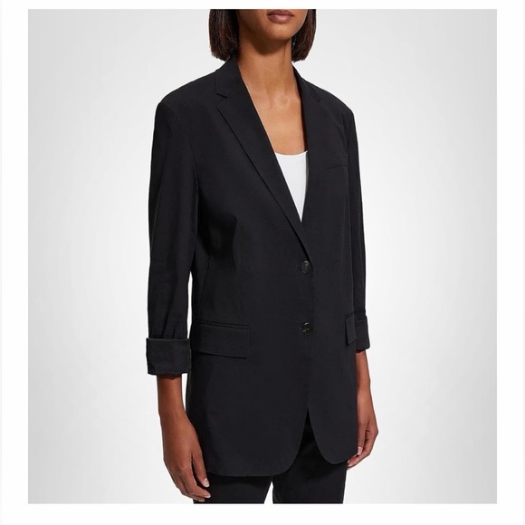 NWT Theory Rolled Sleeve Boyfriend Blazer
